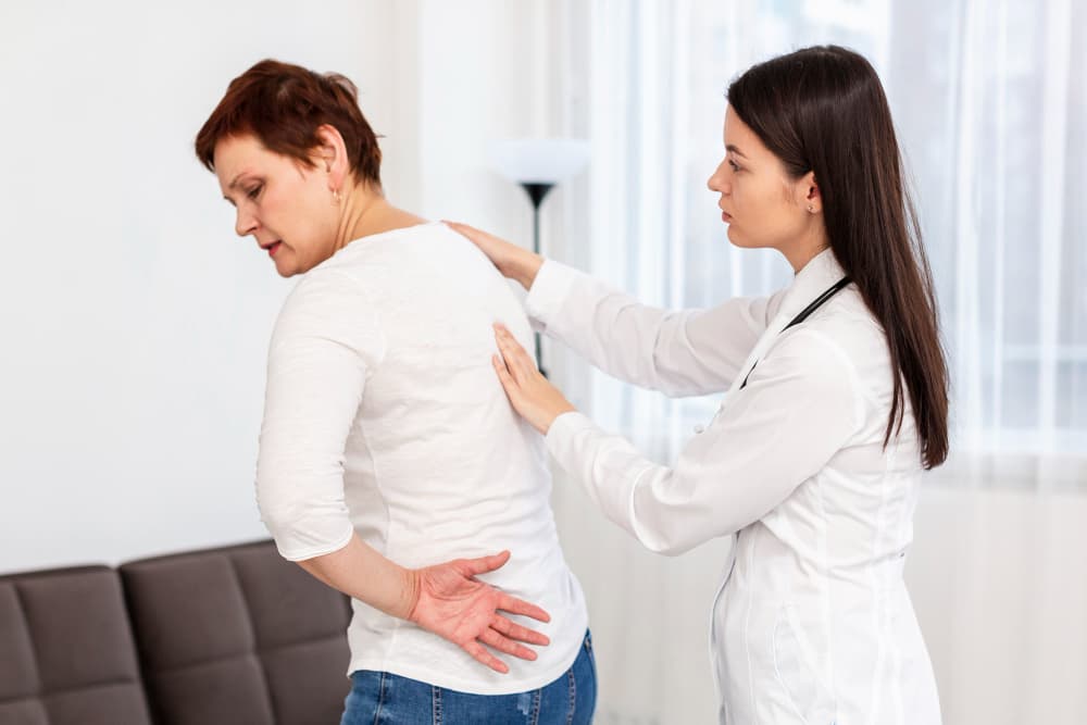 backpain checkup for woman