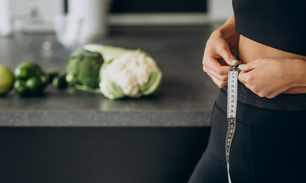 Measuring waisteline sign of weight loss